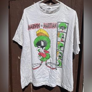 Vintage NOS Marvin The Martian Acme Looney Tunes Tee Warner Bros Shirt Large